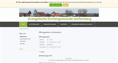 Desktop Screenshot of evangelischekirche-senftenberg.de