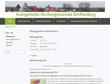 Tablet Screenshot of evangelischekirche-senftenberg.de